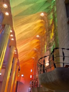 Cascading natural light flows into the famous Gaudi masterpiece, the Sagrada Familia - an unforgettable experience to be had in Barcelona, Spain.